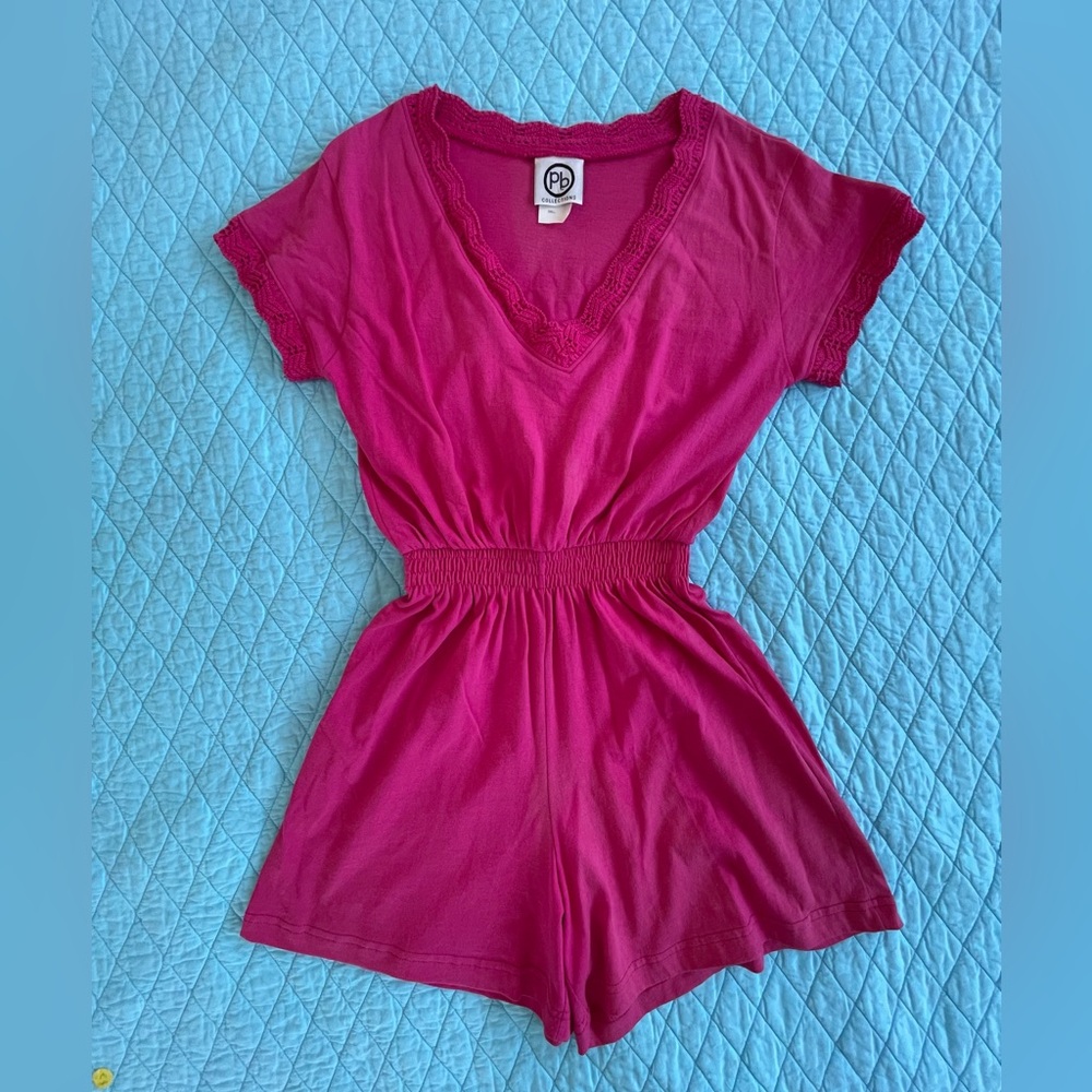 PB collections fuchsia romper size S